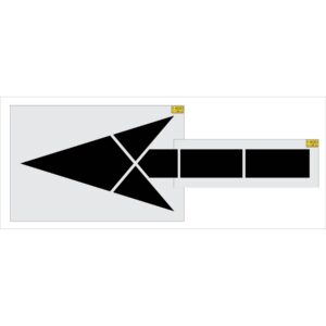 120" Sams Club Straight Arrow Stencil