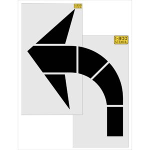 96" Sams Club Left Turn Arrow Stencil