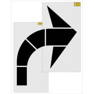 96" Sams Club Right Turn Arrow Stencil