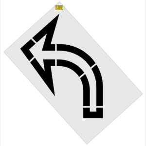 64" Sams Club Left Turn Arrow Stencil