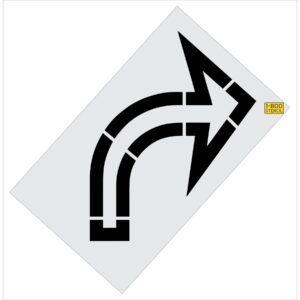 64" Sams Club Right Turn Arrow Stencil