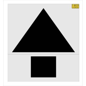 66" Taco Bell Straight Arrow Stencil