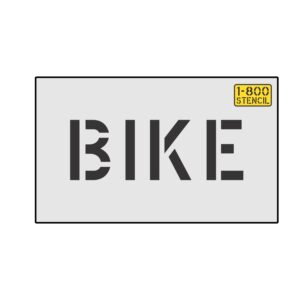 4" BIKE Wording Stencil