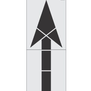 120" California DOT Straight Arrow Stencil