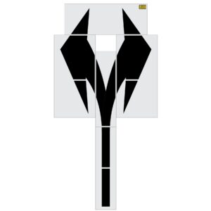 288" California DOT Lane Split Arrow Stencil
