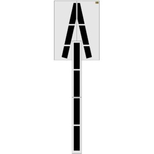 288" Florida DOT Wrong Way Arrow Stencil