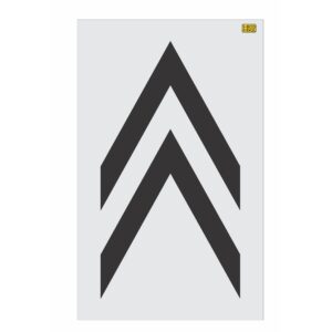 72" Chicago DOT Bike Lane Chevron Stencil