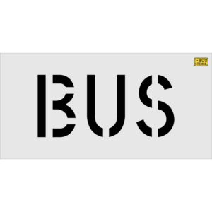12" Chicago DOT BUS Stencil