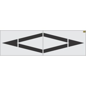 156" Houston DOT Preferential Lane Symbol Stencil