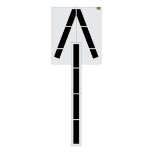 282" Connecticut DOT Wrong Way Arrow Stencil