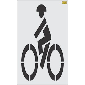 72" x 40" Georgia DOT Bike Lane Symbol Stencil