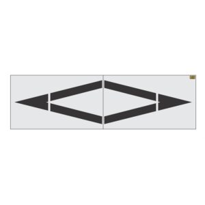 156" Georgia DOT Preferential Lane Symbol Stencil