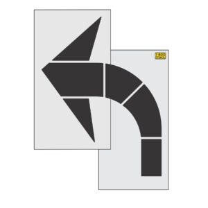 96" Iowa DOT Turn Arrow Stencil