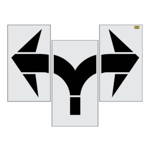 96" Iowa DOT Lane Split Arrow Stencil