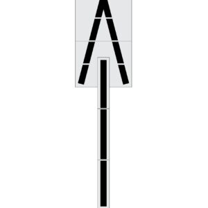 282" Iowa DOT Wrong Way Arrow Stencil