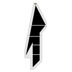 216" Iowa DOT Lane Drop Arrow Stencil