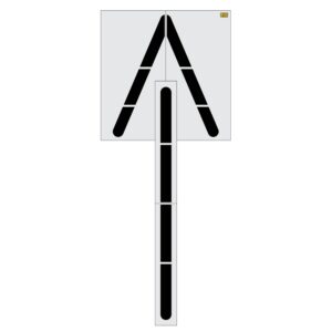 282" Massachusetts DOT Straight Arrow Stencil