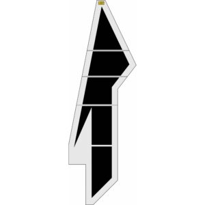 228" Maryland DOT Lane Drop Arrow Stencil