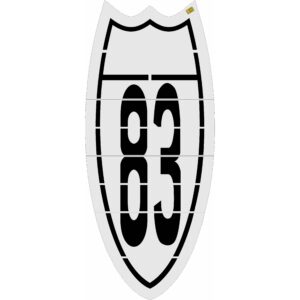 180" Maryland DOT 83 Interstate Shield Stencil