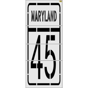 180" Maryland DOT 45 Interstate Shield Stencil