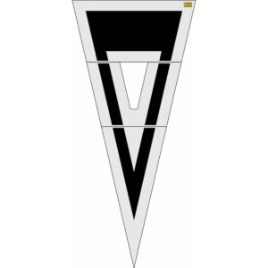 156" Maryland DOT Yield Symbol Stencil