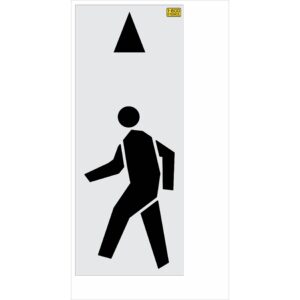 114" Michigan DOT Pedestrian Lane Symbol Stencil
