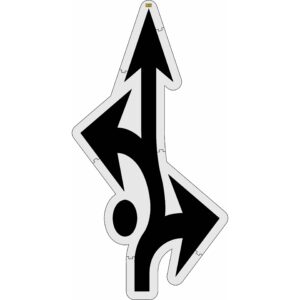 232" Missouri DOT Roundabout Arrows Stencil