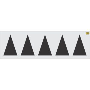 18" Missouri DOT Triangle Shark Teeth Highway Stencil
