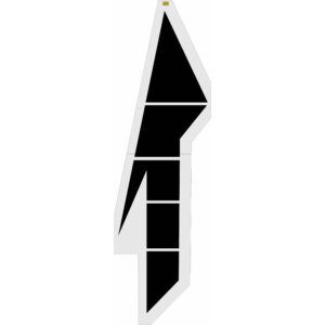 212" Mississippi DOT Lane Drop Arrow Stencil