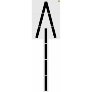 286" Mississippi DOT Wrong Way Arrow Stencil