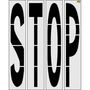 100" Montana DOT STOP Stencil