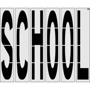 100" Montana DOT SCHOOL Stencil