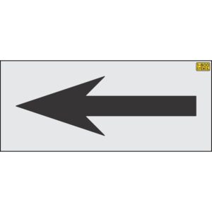 72" Montana DOT Bike Lane Straight Arrow Stencil