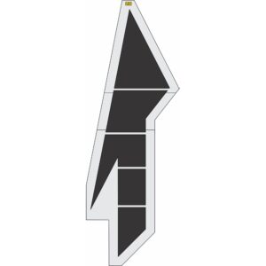 216" Montana DOT Lane Drop Arrow Stencil
