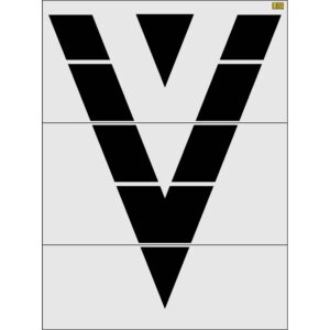144" Montana DOT Speed Bump Symbol Stencil