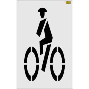72" Montana DOT Bike Rider Stencil