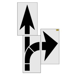 153" North Carolina DOT Combo Arrow Stencil