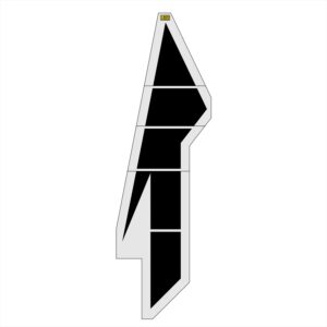 228" North Carolina DOT Lane Drop Arrow Stencil
