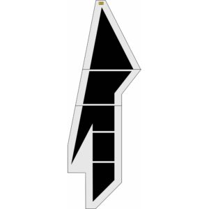 218" New Jersey DOT Lane Drop Arrow Stencil