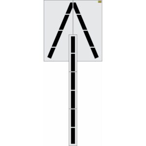 282" New Jersey DOT Wrong Way Arrow Stencil