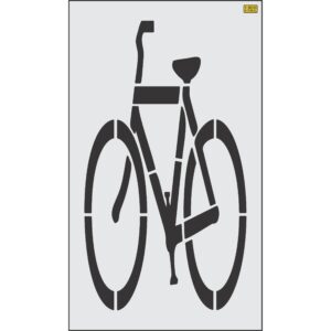 72" New Jersey DOT Bike Symbol Stencil