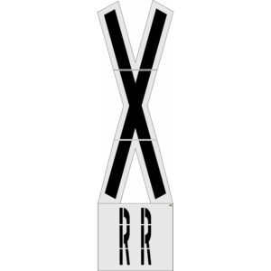 239" New Jersey DOT Railroad Crossing Kit Stencil