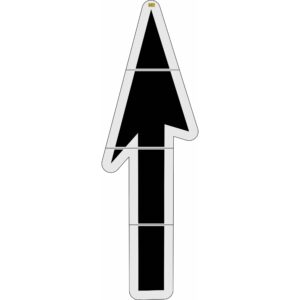 216" New Mexico DOT Lane Drop Arrow Stencil