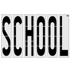 100" New Orleans DOT SCHOOL Stencil