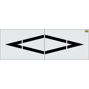 156" Nevada DOT Preferential Lane Symbol Stencil