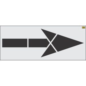 114" Nevada DOT Straight Arrow Stencil