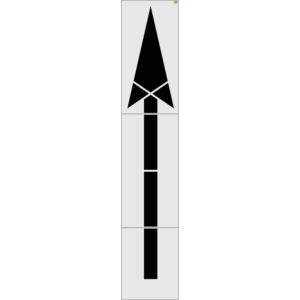 228" Nevada DOT Exit Arrow Stencil
