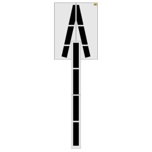 288" Nevada DOT Wrong Way Arrow Stencil