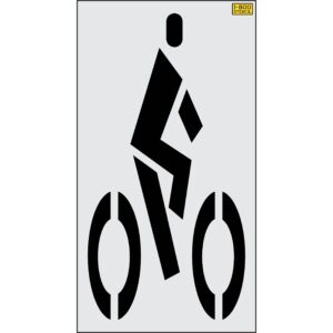72" Nevada DOT Bike Rider Stencil