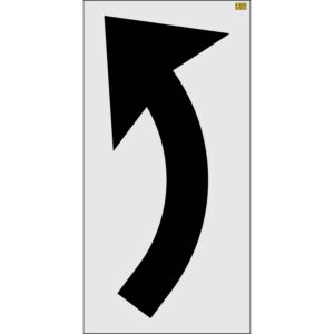 109" New York DOT Turn Arrow Stencil